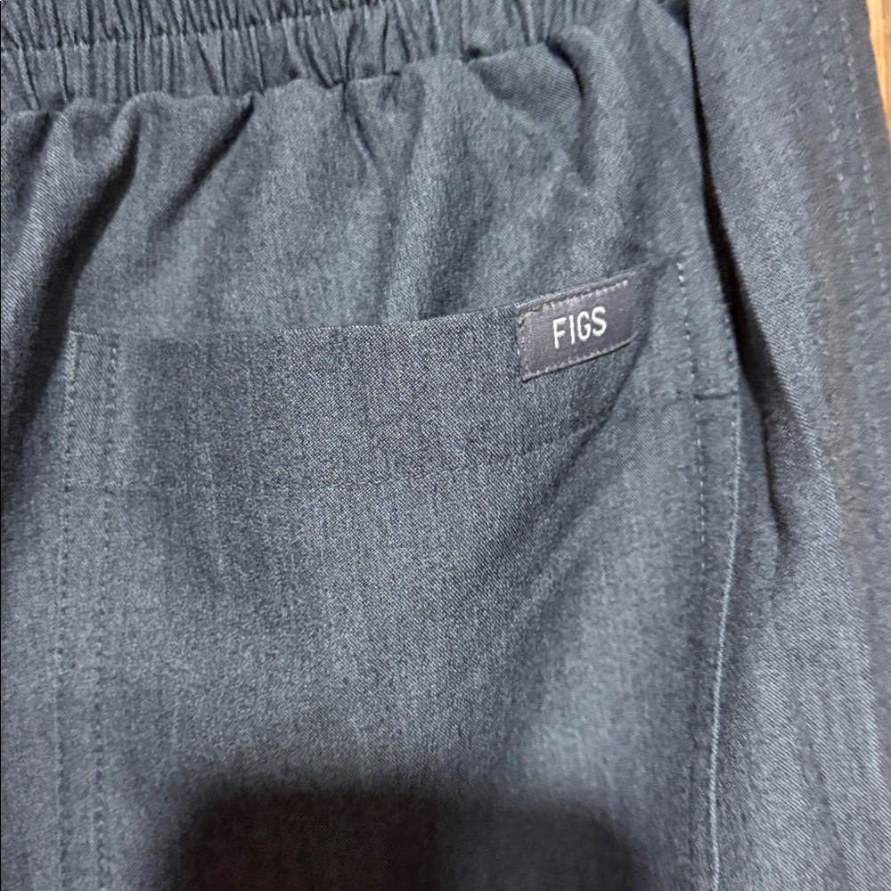 Figs women's XXS yola elastic waistband skinny scrub pants in graphite gray - Picture 4 of 8